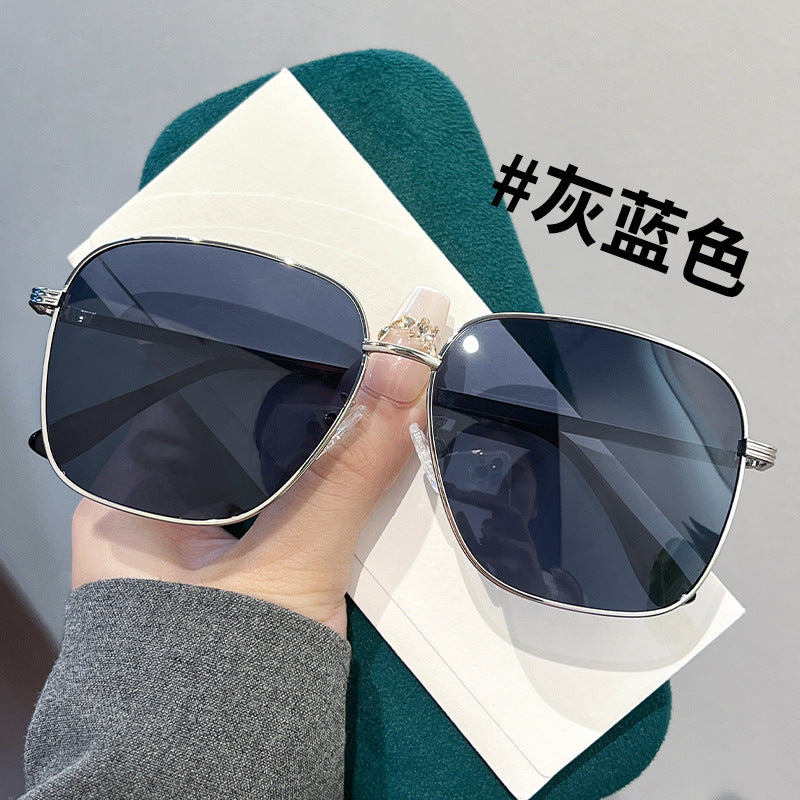Wholesale High-end large-frame sunglasses with polarized driving and UV protection (can be matched with myopia)