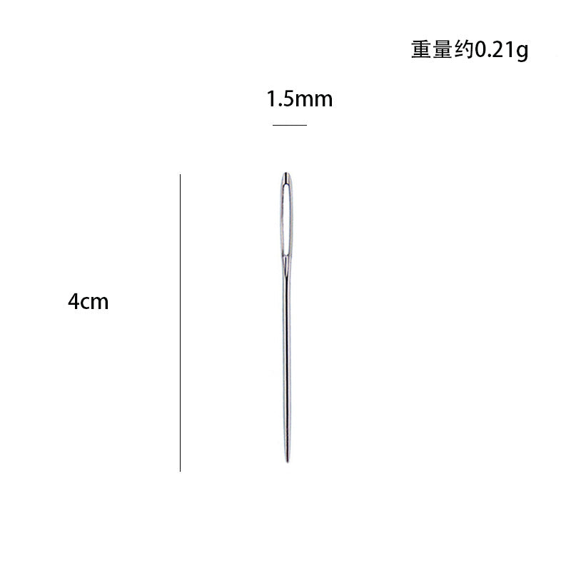 Wholesale 25pcs Household Pointed Hand Sewn Blunt Head Gold Tail Sewn Quilt Cross Stitch Sewing Needle