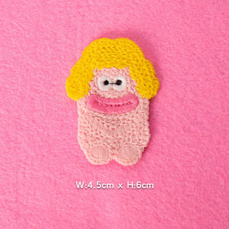 Wholesale Cartoon Pig Embroidered Patch Cute DIY Sewing Accessory For Clothing Towel Home Decor