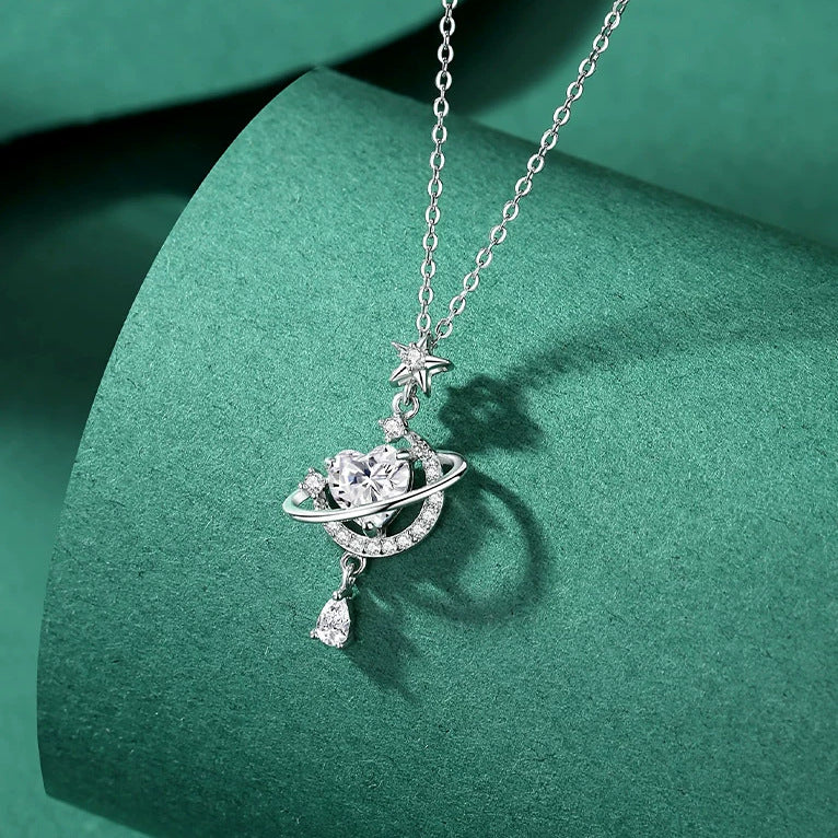 Wholesale 999 Sterling Silver Necklace Women's Summer Pendant Collarbone Chain Tanabata Gift for Girlfriend