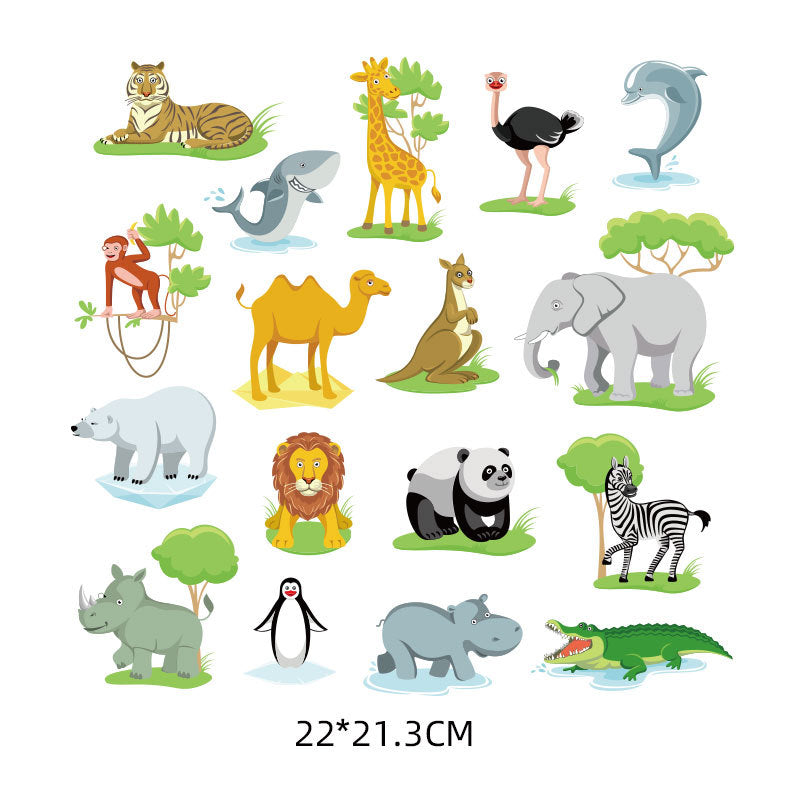 Wholesale Diverse Cartoon Animal UV DTF Ready to Press Transfers Wrap