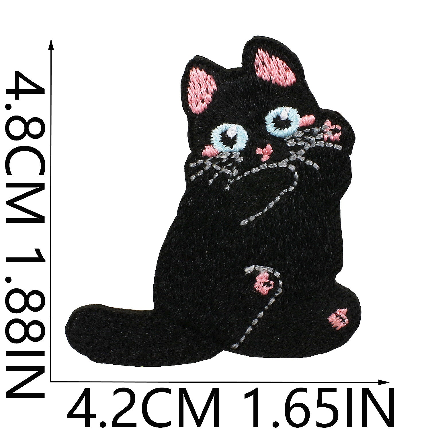 Wholesale Black Cat Series Embroidered Applique  DIY Patches