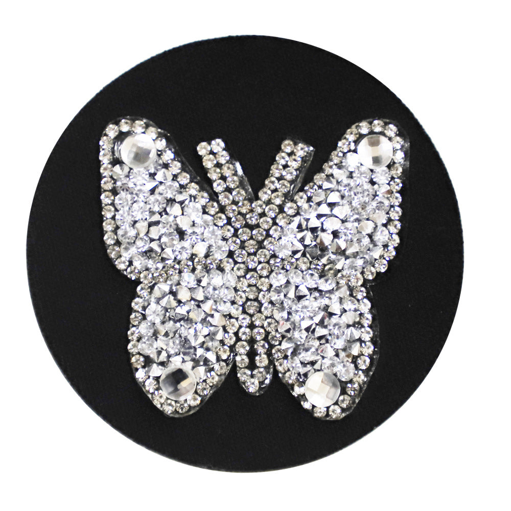 Wholesale Butterfly Diamond  PU Car Tea Coaster
