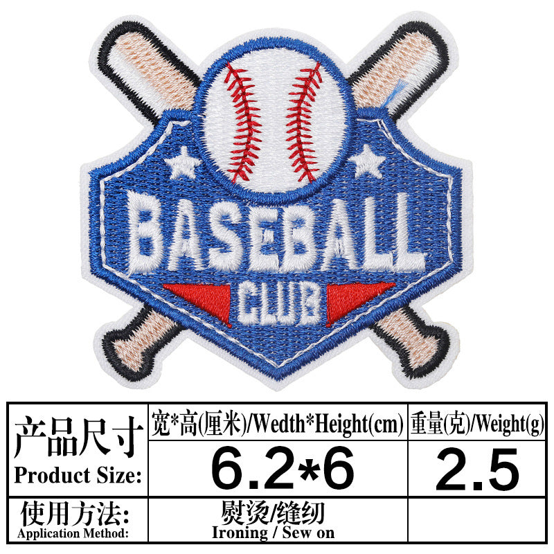 Wholesale Cartoon Baseball Football Embroidery DIY Patches