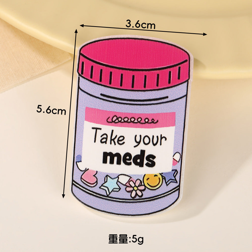 Wholesale 10pcs Cute cartoon medical Acrylic Flatback