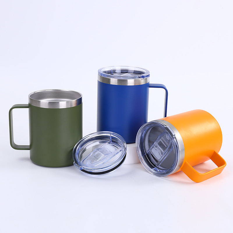 Wholesale 12oz Simple  Mug 304 Stainless Steel Double Layer Thermos Mug