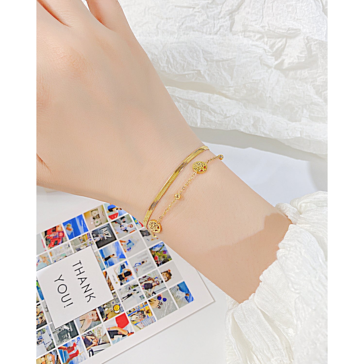 Wholesale Vintage Wild Snake Bone Tree of Life Bracelet