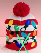 Wholesale Colorful Luminous Knitted Hat Christmas Warm Beanie