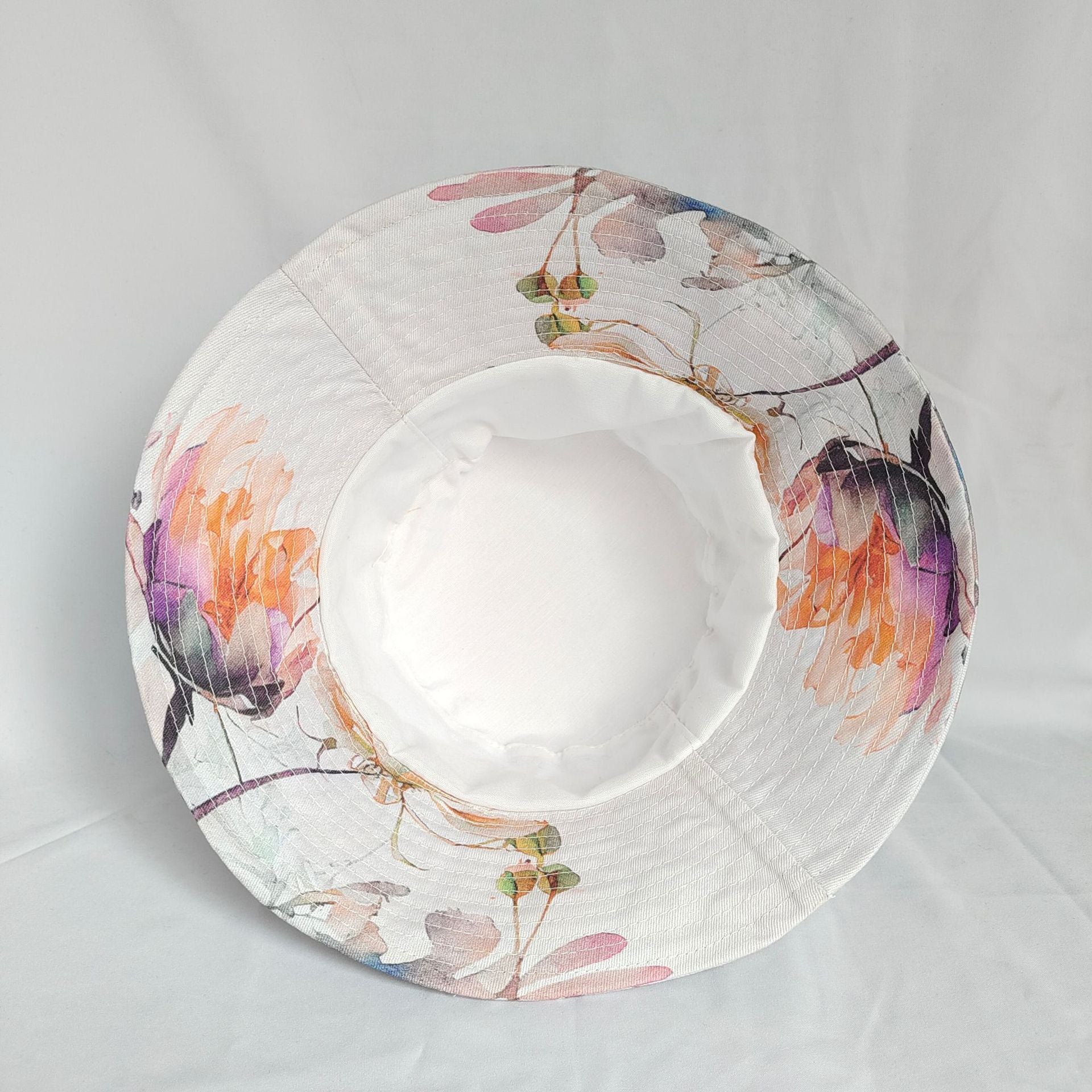 Wholesale Cotton Watercolor Print Patchwork Bucket Hat