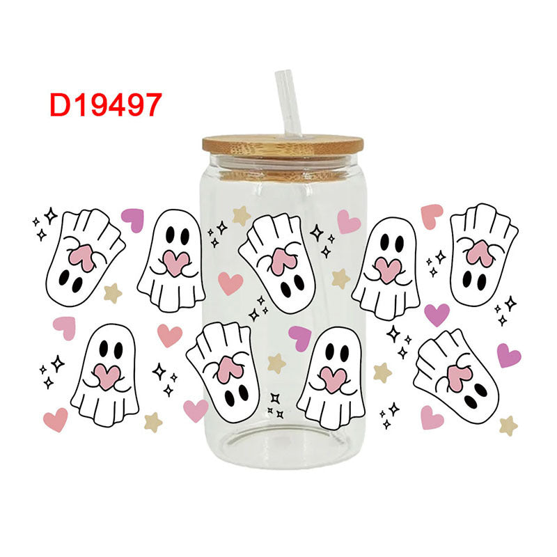 Wholesale UV Transfer Paste Glass Crystal Label Crystal Paste 16OZ UV DTF WRAPS 23cmX11cm