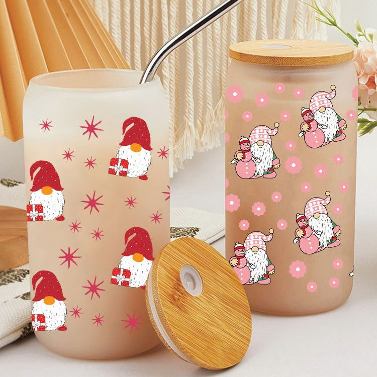 Wholesale Christmas Gift Series 16oz Cup UV DTF Wraps