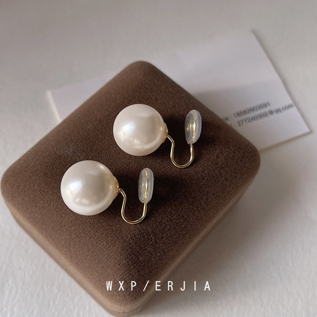 Wholesale 925 silver mosquito coil tray pearl ear clip