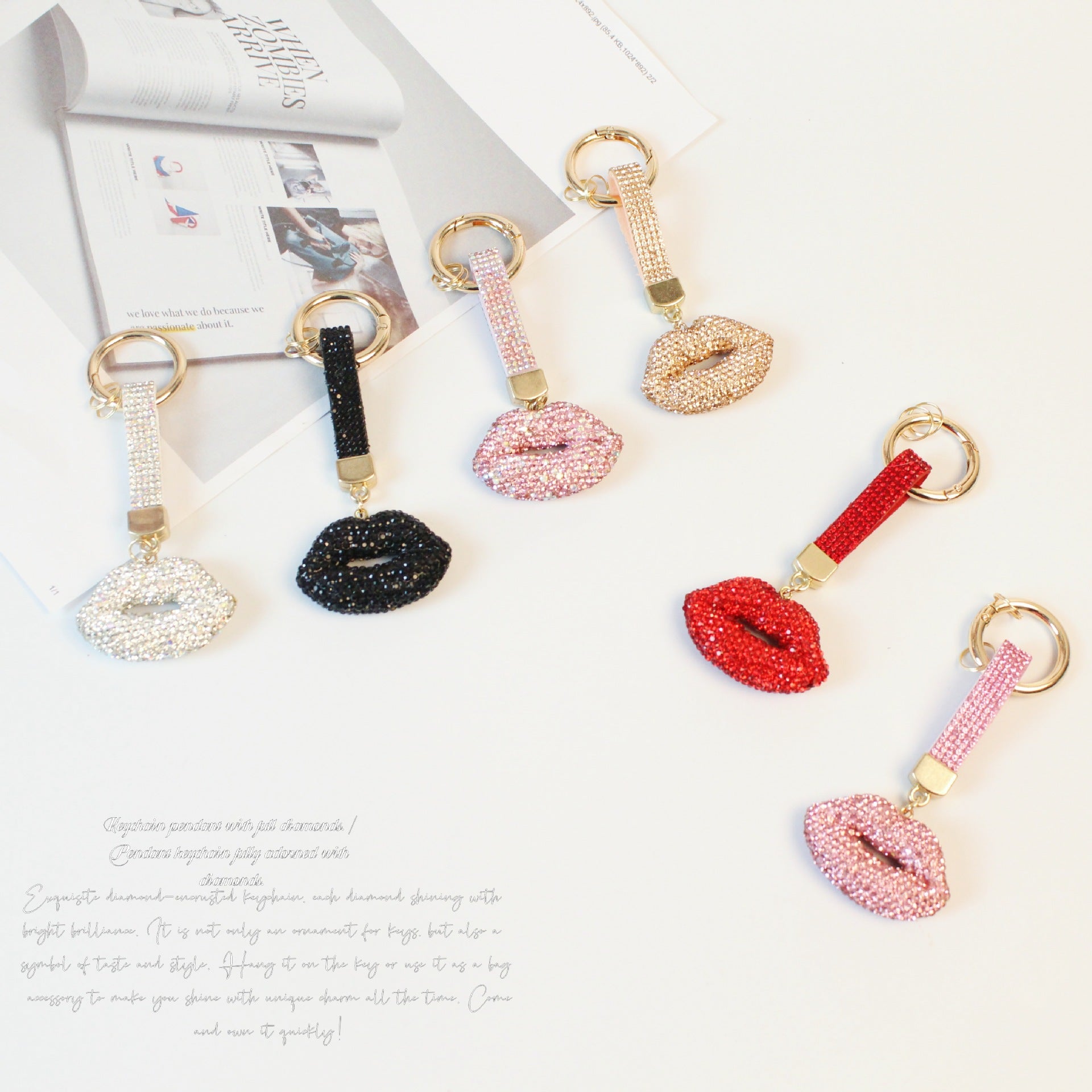 Wholesale Creative lips keychain