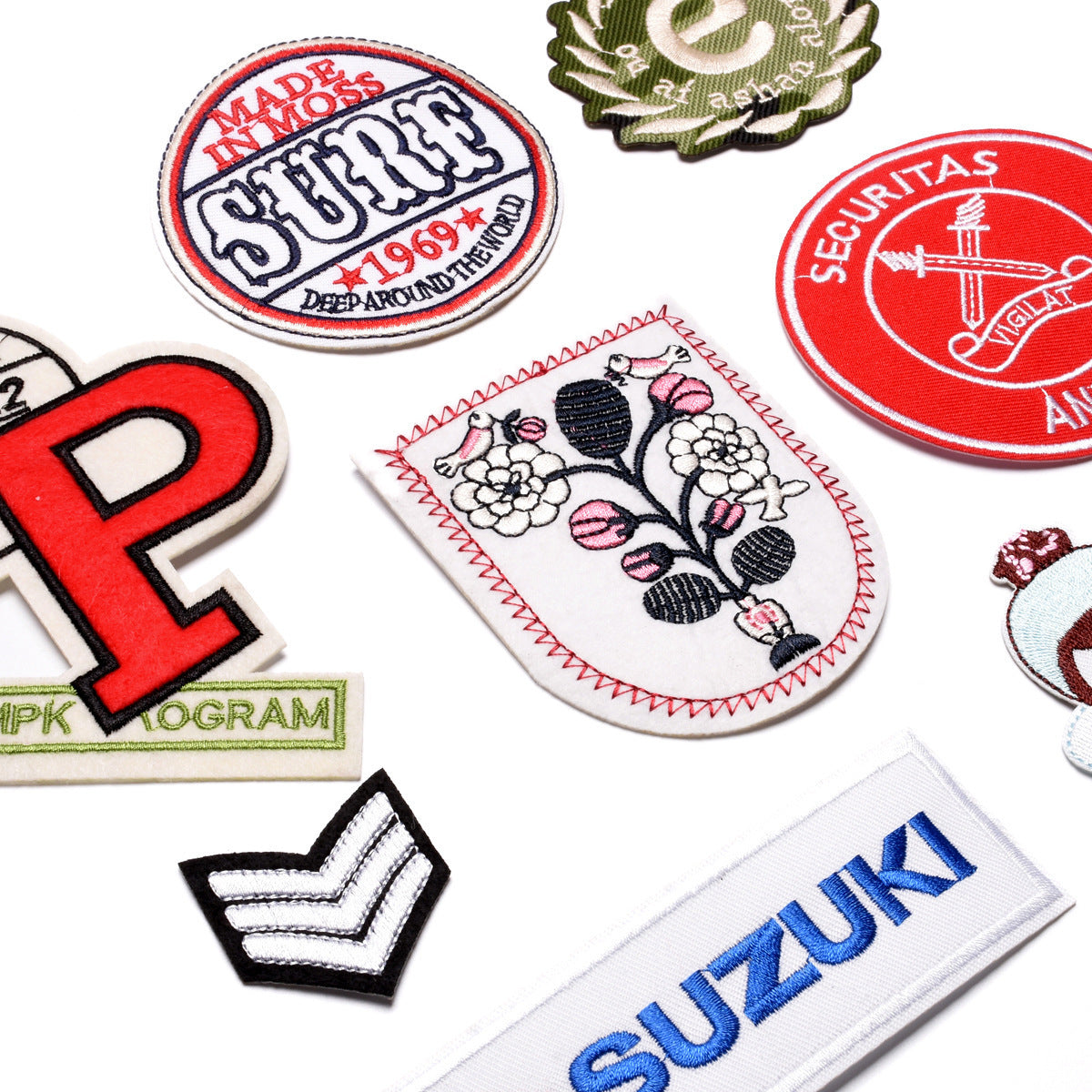 Wholesale Trendy Embroidered Cloth Patch Set 9 Piece DIY Fashion Accessory For Clothing Jeans ets Great Gift