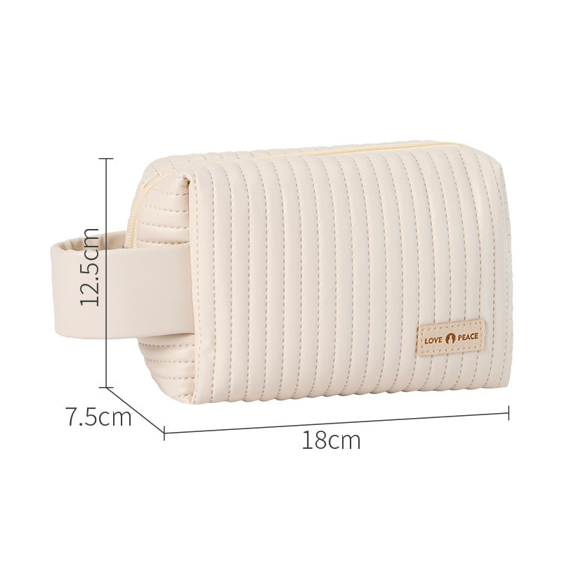 Wholesale Leather Handheld Travel Toiletry Bag