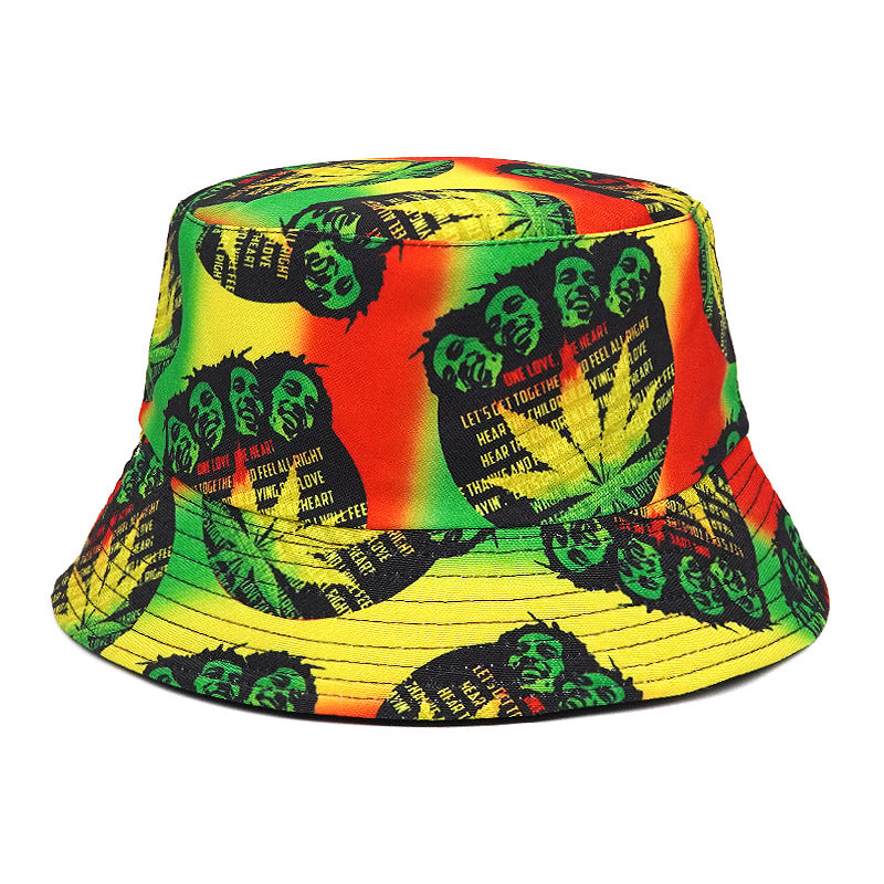 Wholesale Polyester Portrait Pattern Bucket Hat