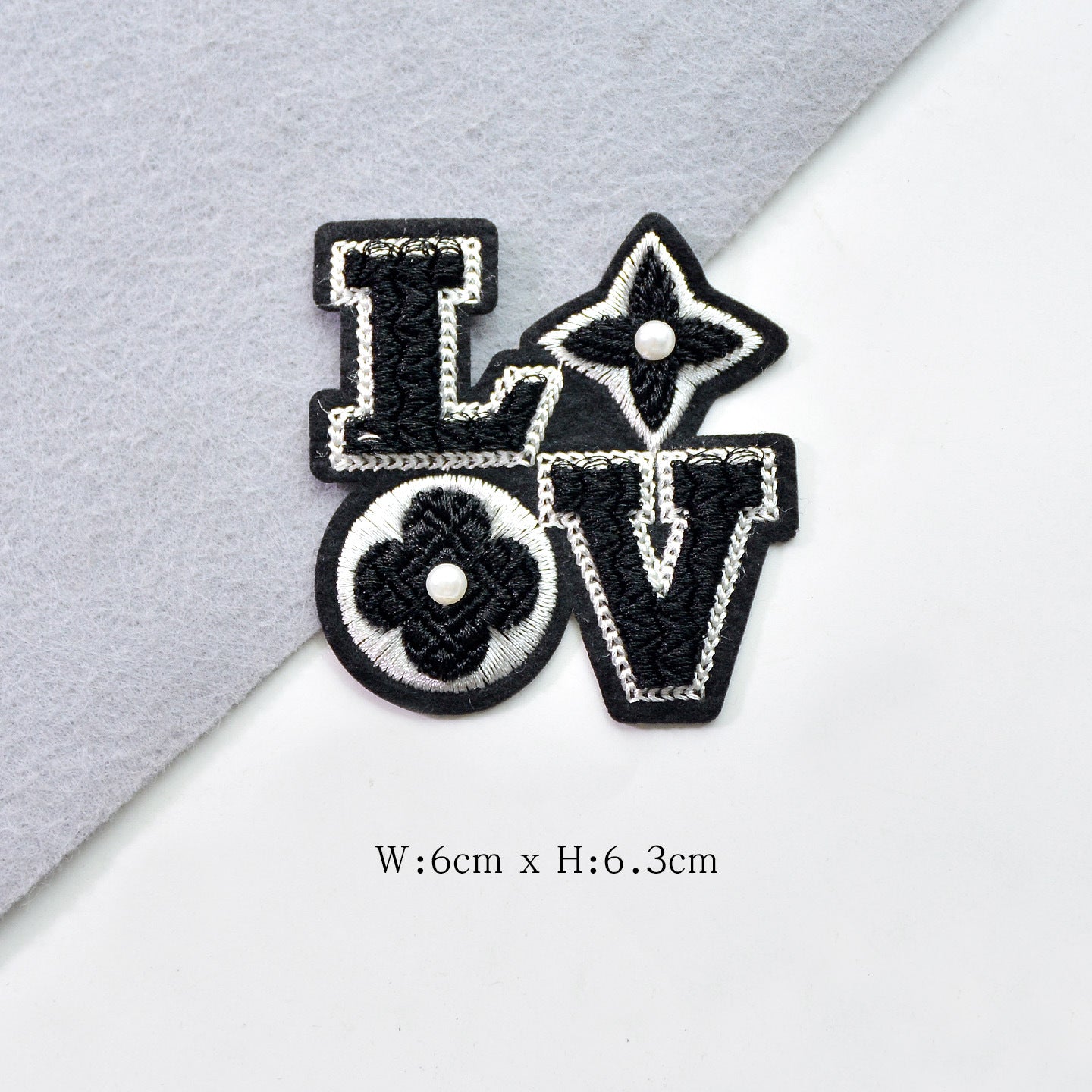 Wholesale Love Letter Bow Embroidered Felt Patch With Pink Sequin Trendy Decorative Accent For Clothing Repair Gift Or Boutique Resale