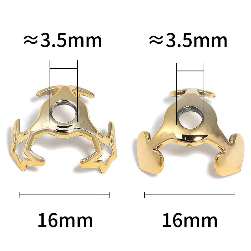 Wholesale 200pcs Diy Colorful Love Five-pointed Star Middle Hole Acrylic Flower Holder Spacer Beads