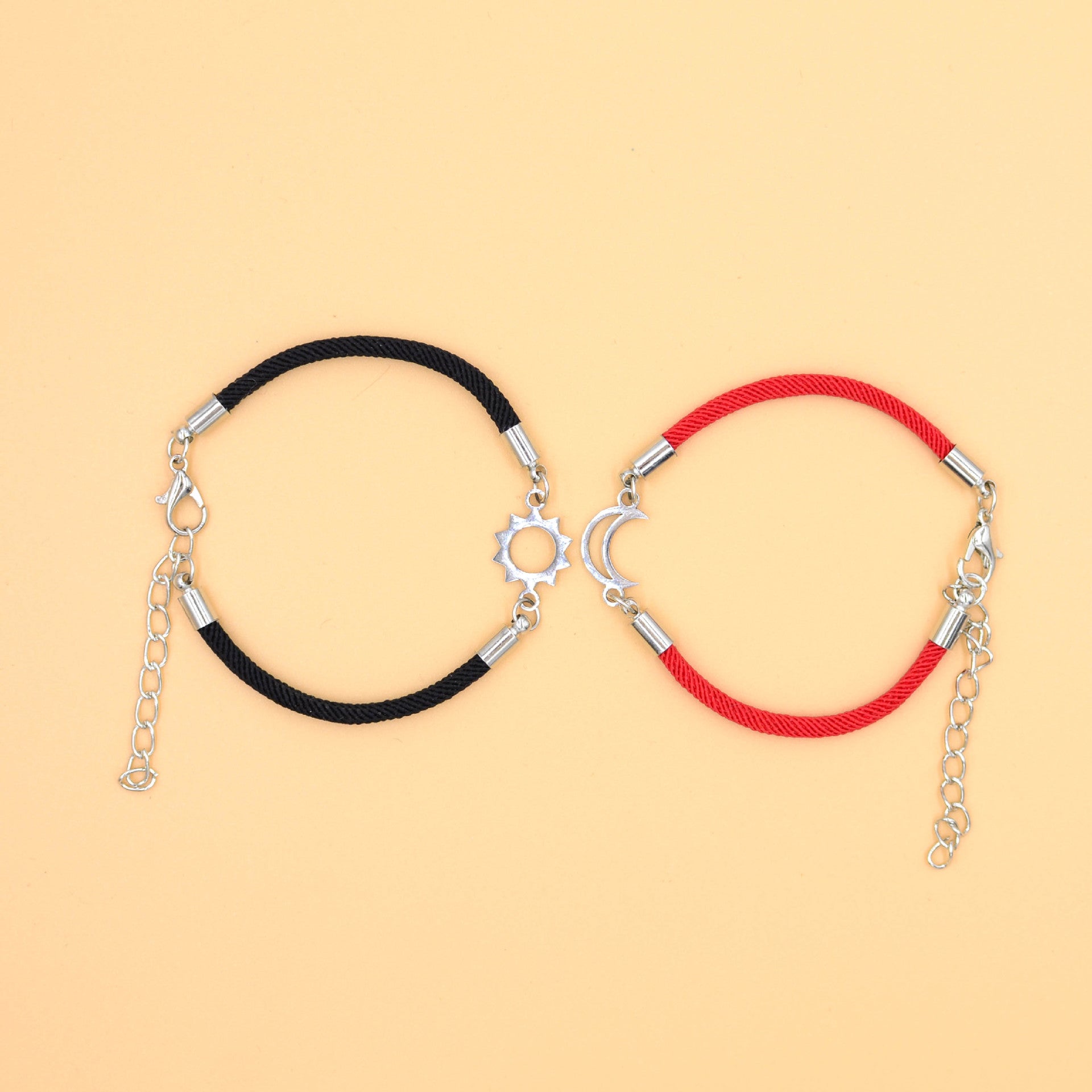 Wholesale Sun Moon Same Brilliance Valentine' s Day Weaving Bracelet