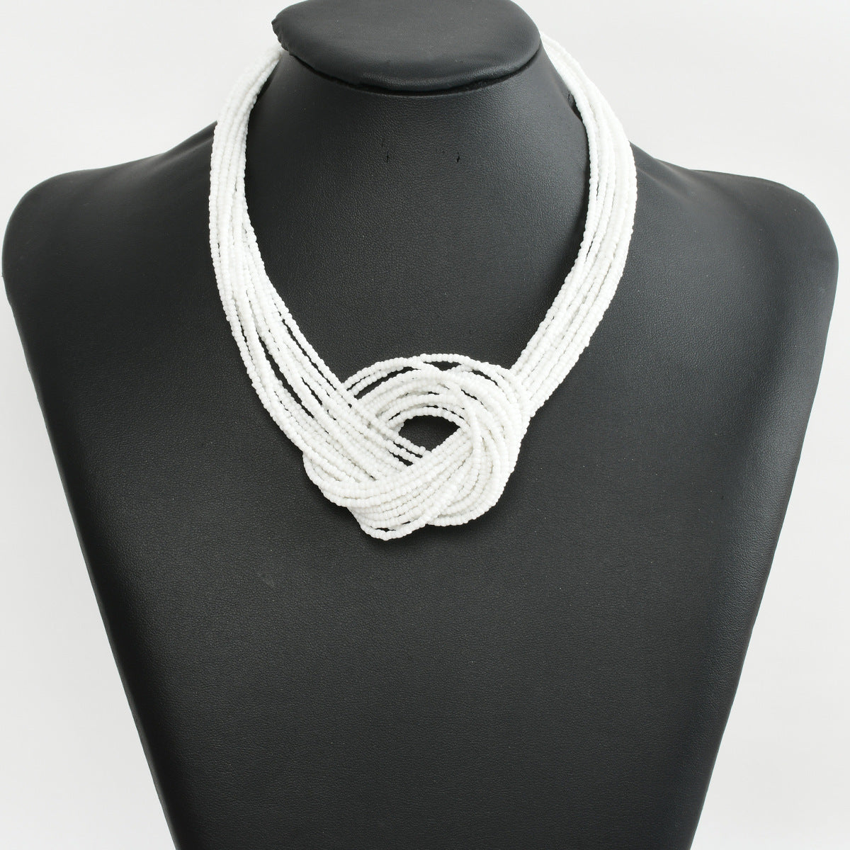 Wholesale Layered Beaded Knot Necklace