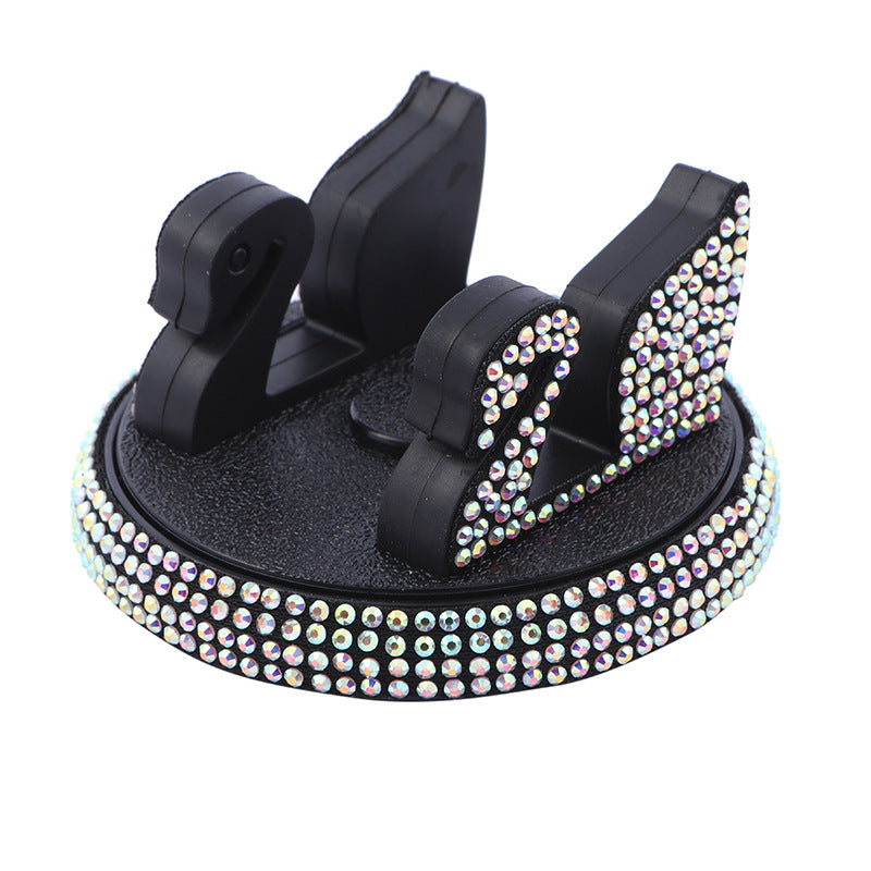 Wholesale Plastic Diamond 360 Degree Swan Car Mobile Phone Holder Rotating Navigation