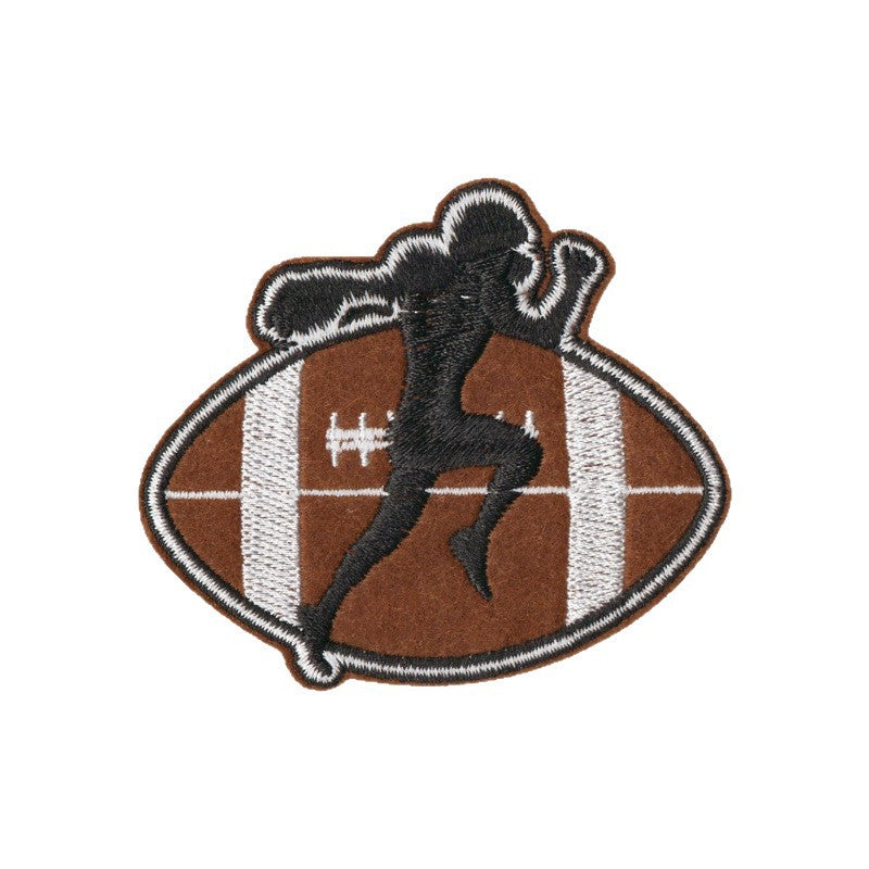 Wholesale Cartoon Rugby Leopard Print Embroidery Cloth Patch