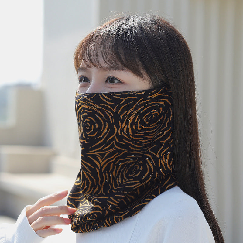 Wholesale Pearlescent Cotton Cycling Cold and Warm Neck Protection and Windproof Ear Pearlescent Cotton Hanging Mask