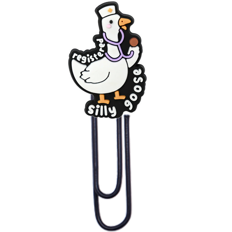 Wholesale  Random Cartoon Swan Paper Clip Bookmark