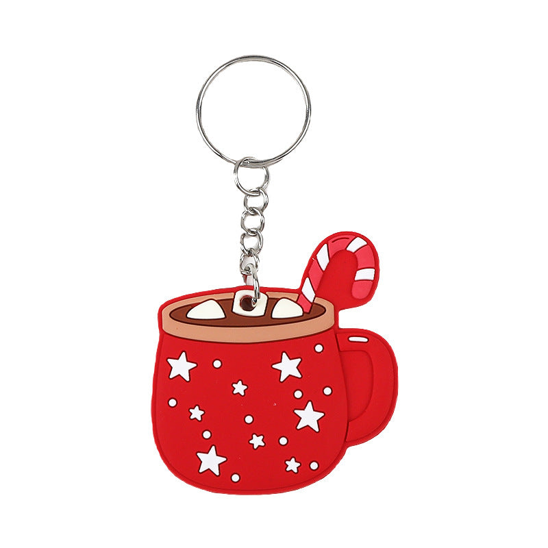 Wholesale Cute Kids Cartoon Christmas Series Cup Keychain