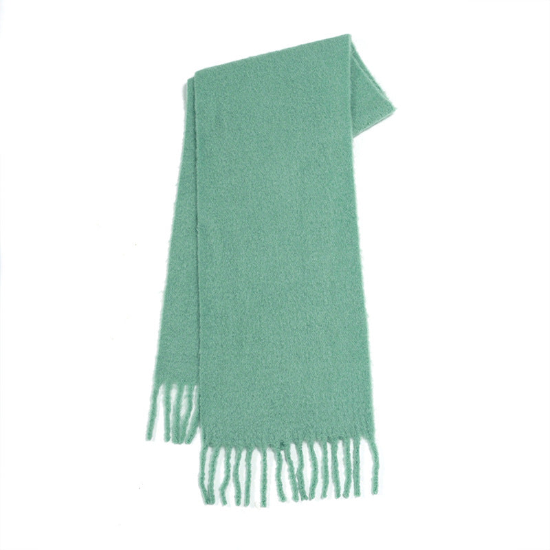 Wholesale 32% Wool Solid Color Soft Warm Scarf