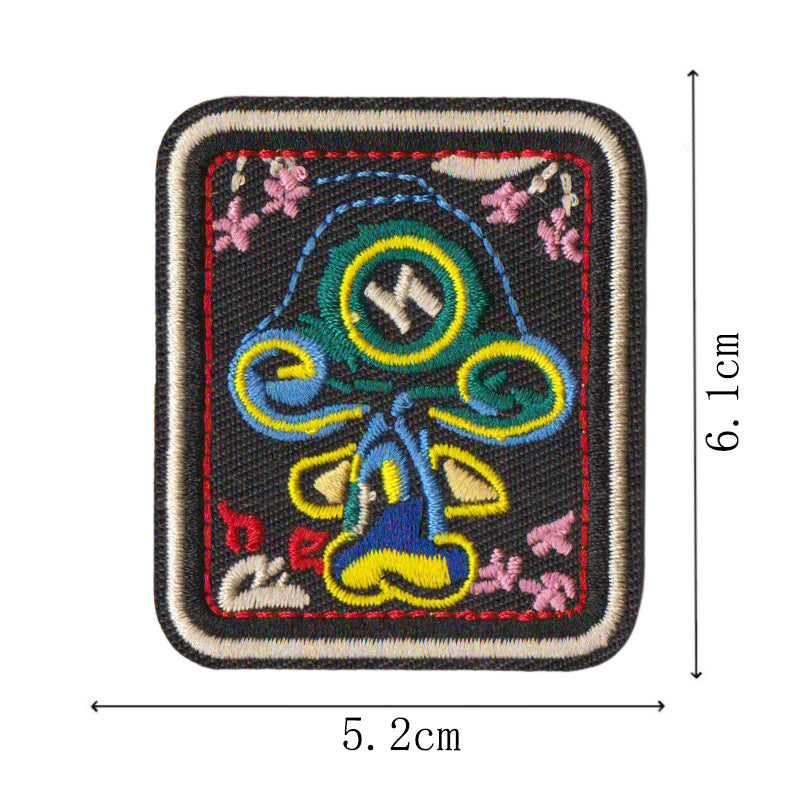 Wholesale Folk Art Totem Sun Contion Embroidered Patches Set Of 12 Iron On Badges For Coats And DIY Accessory