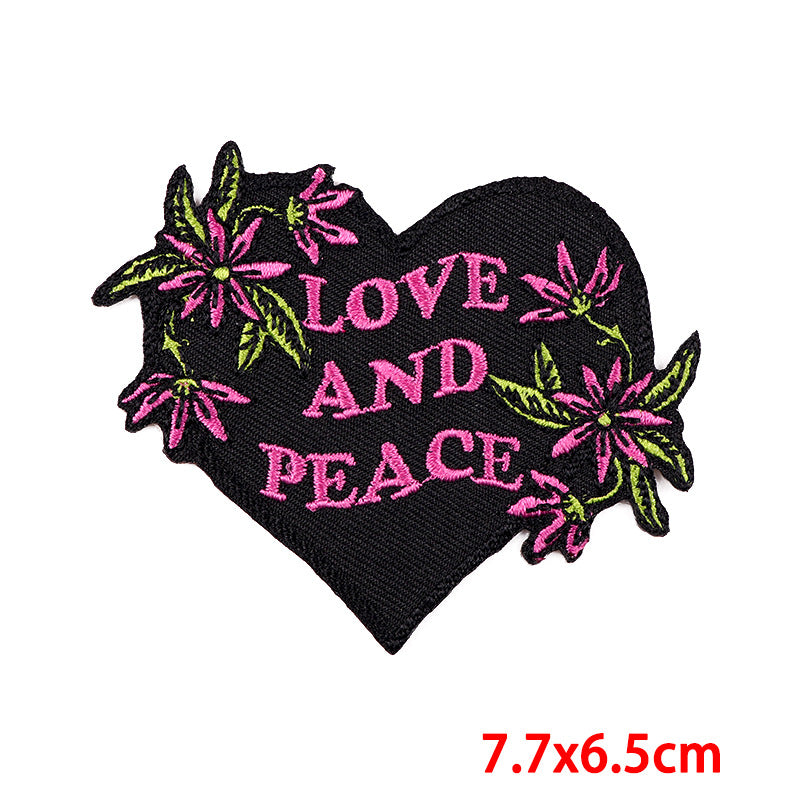 Wholesale Cartoon colorful letters with adhesive DIY embroidery patch