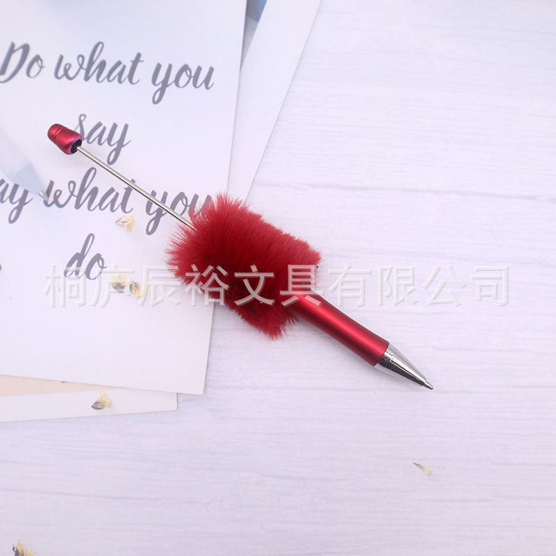 Wholesale Cartoon beaded cute pen with cute beads and cute girly gift pen