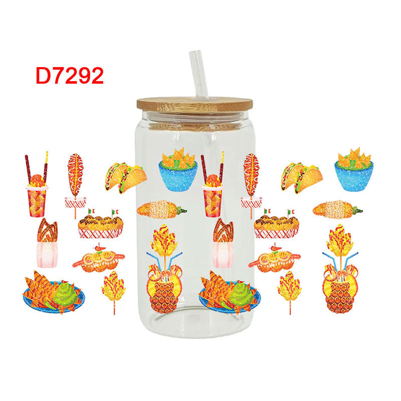 Wholesale Gourmet Volleyball 16oz Cup UV DTF Wraps