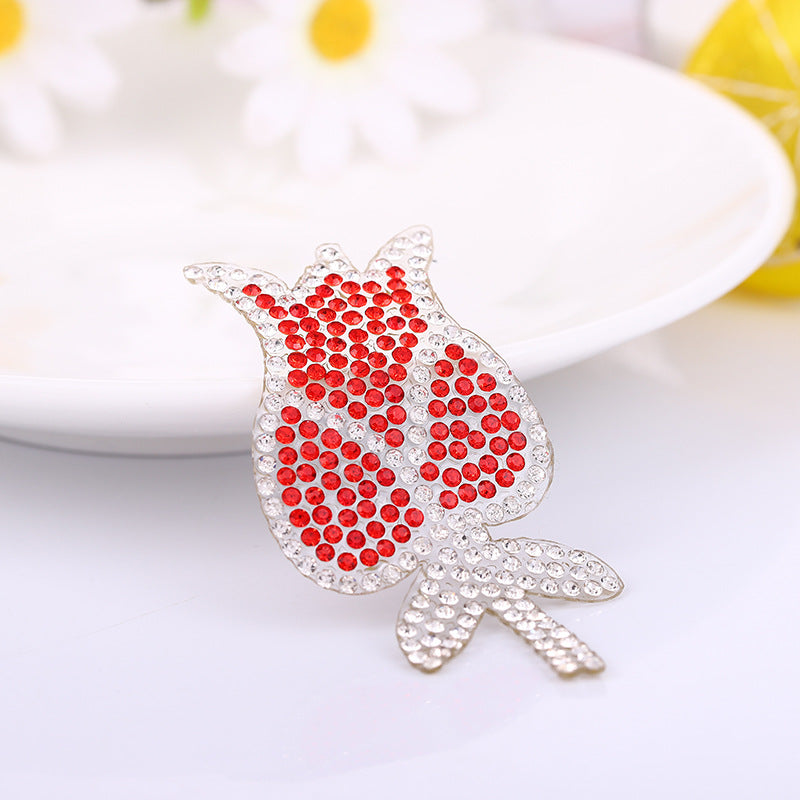 Wholesale 10pcs Water Diamond Red Lips Bear Embroidery DIY Patches