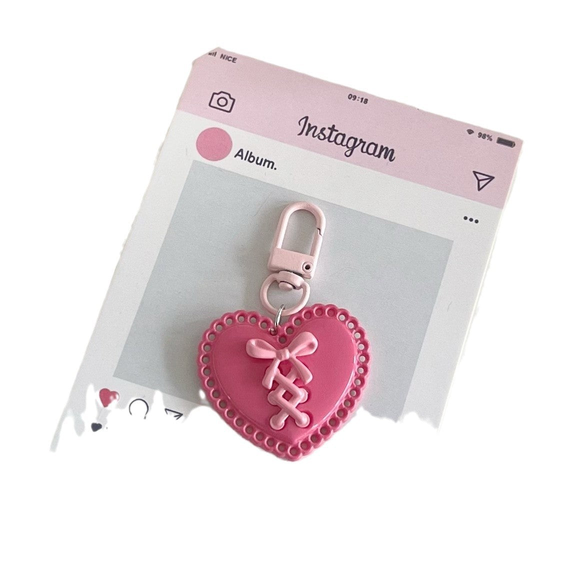 Wholesale Hollow Strap Star Bow Keychain