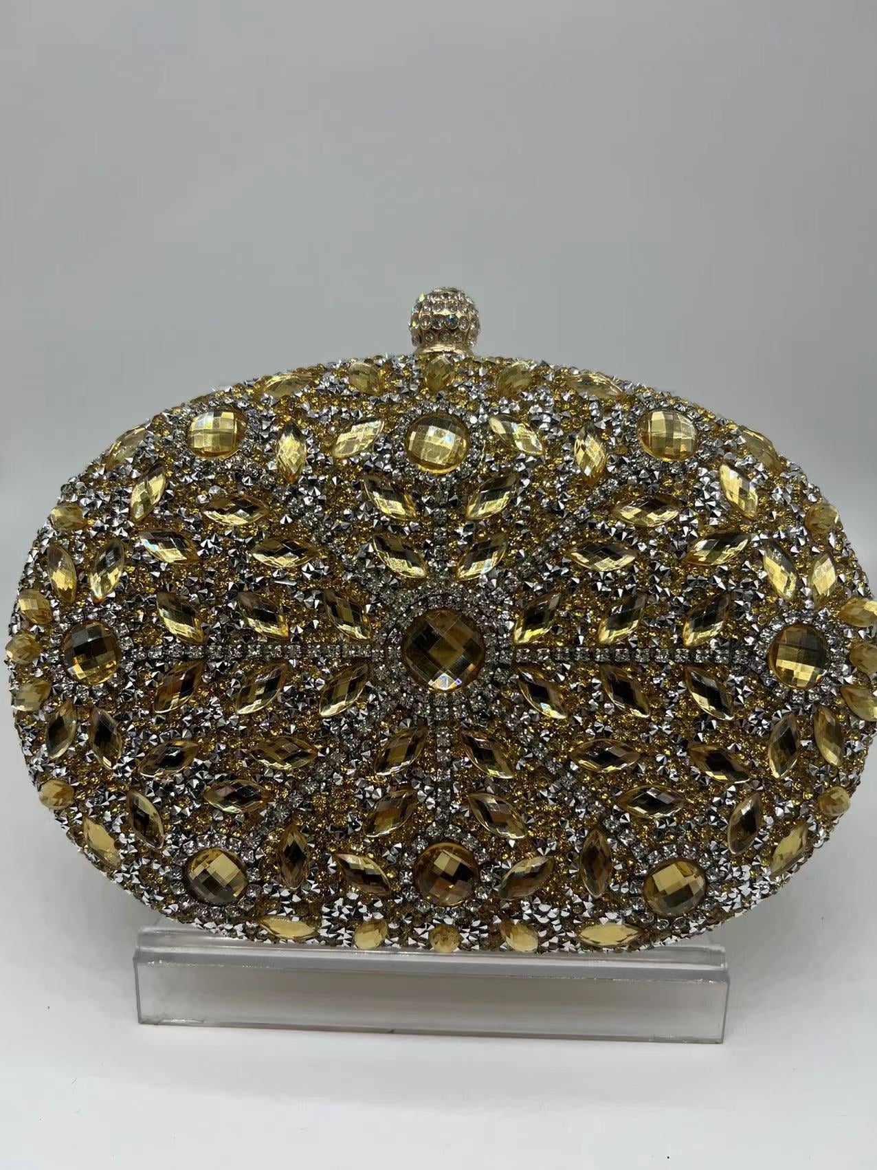 Wholesale Sunflower Diamond Evening Clutch