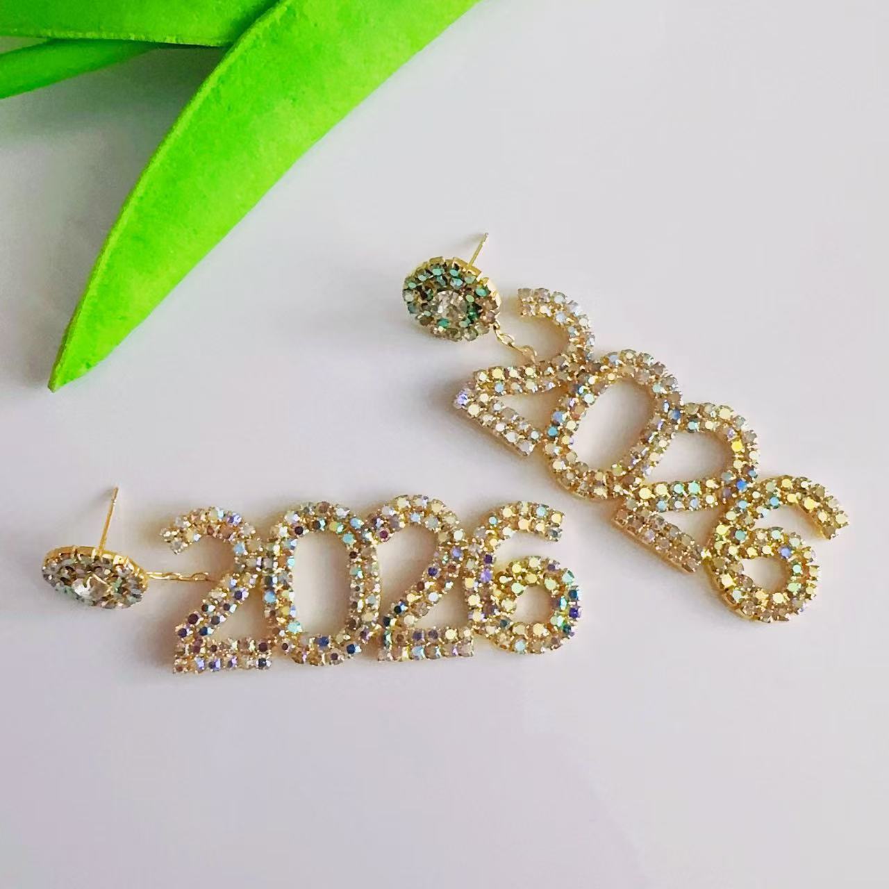 Wholesale 2026 digital Blingbling Earrings
