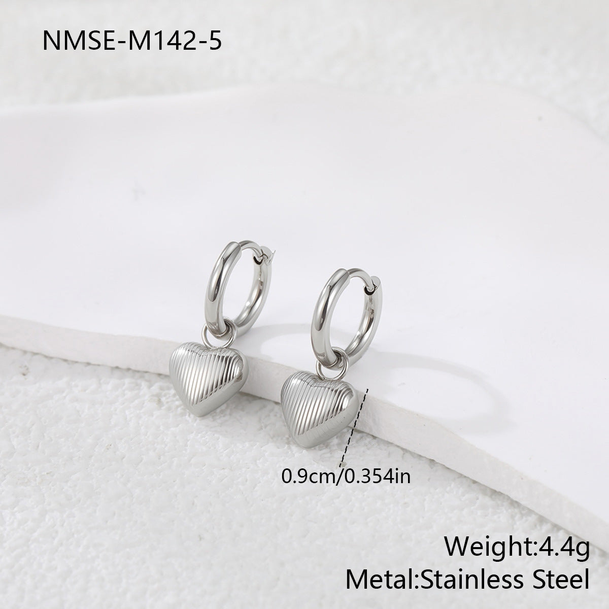 Wholesale Love studded stainless steel earrings