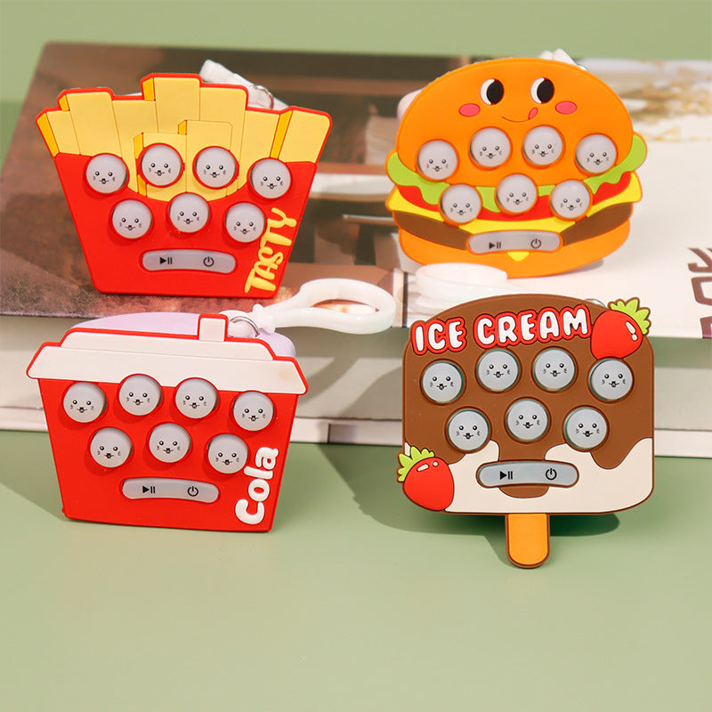 Wholesale Mini Whack-a-mole Game Console Card Illuminated Keychain