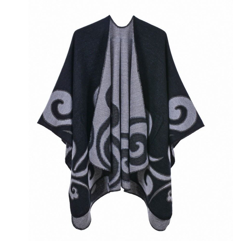 Wholesale Imitation Cashmere Cape Scarves