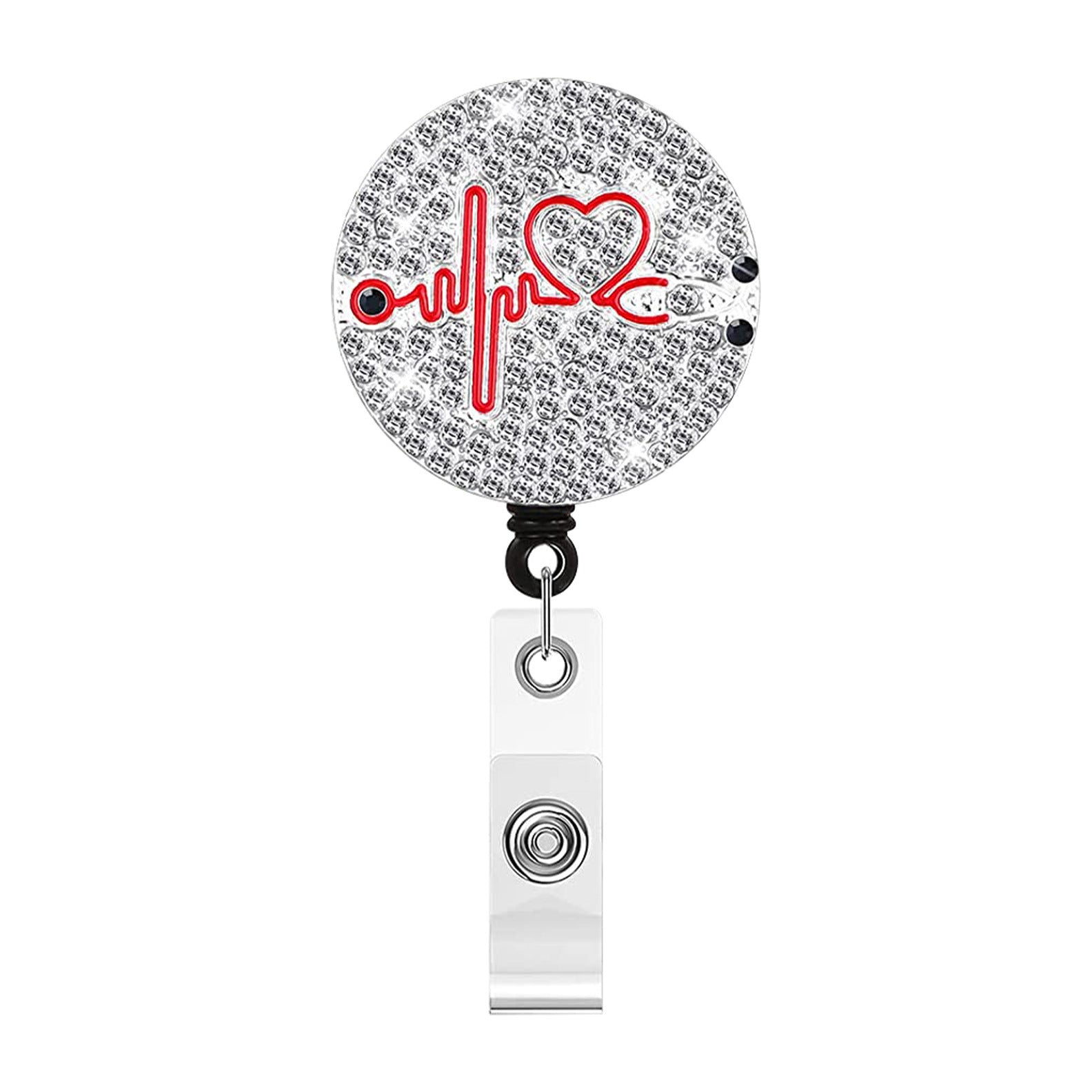 Wholesale Metal Rhinestone Stethoscopes, Electrocardiograms, Crocodile Clips, Badges, Scrolls, Retractable Plastic Keychains