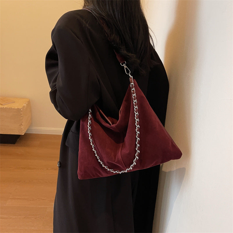 Wholesale Retro Large Capacity Frosted Crossbody Tote Bags