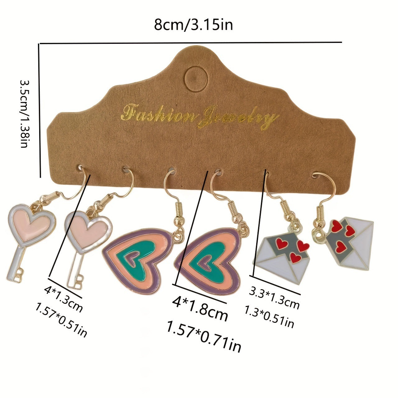Wholesale New Niche High-end Holiday Earrings Valentine's Day Graduation Season Exaggerated Pendant