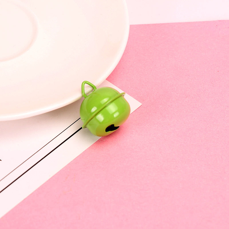 Wholesale Metal DIY 22mm Candy Color Small Bell Keychain Accessories