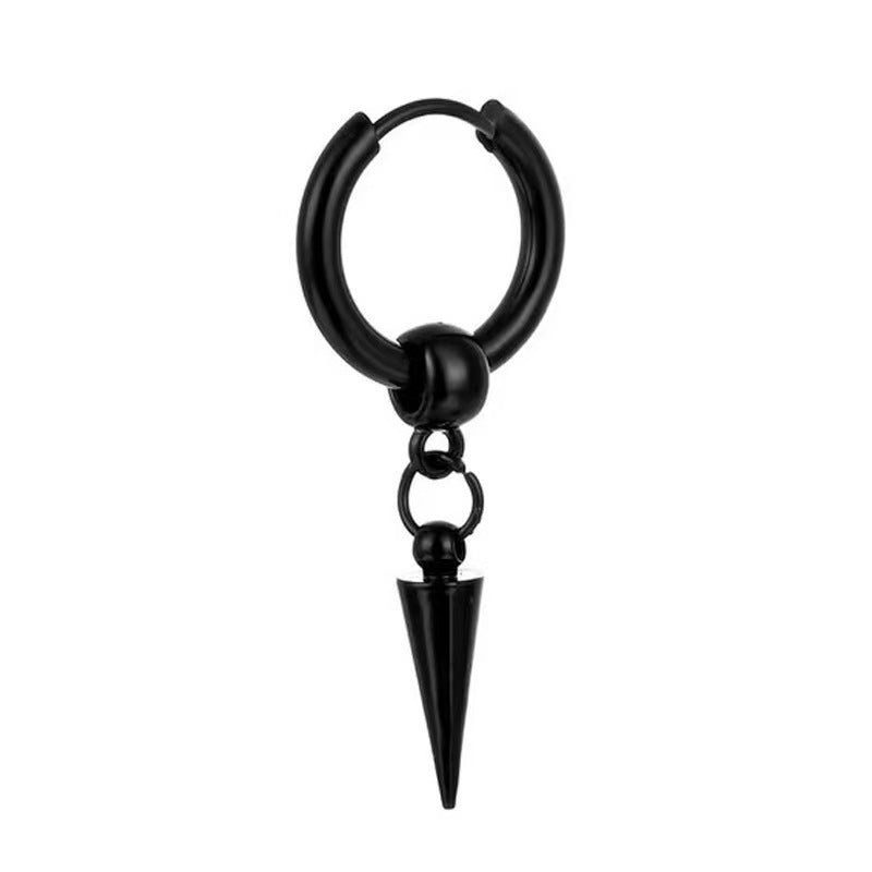 Wholesale Cross Leaf Sword Earrings Dragon Pattern Hoop Earrings