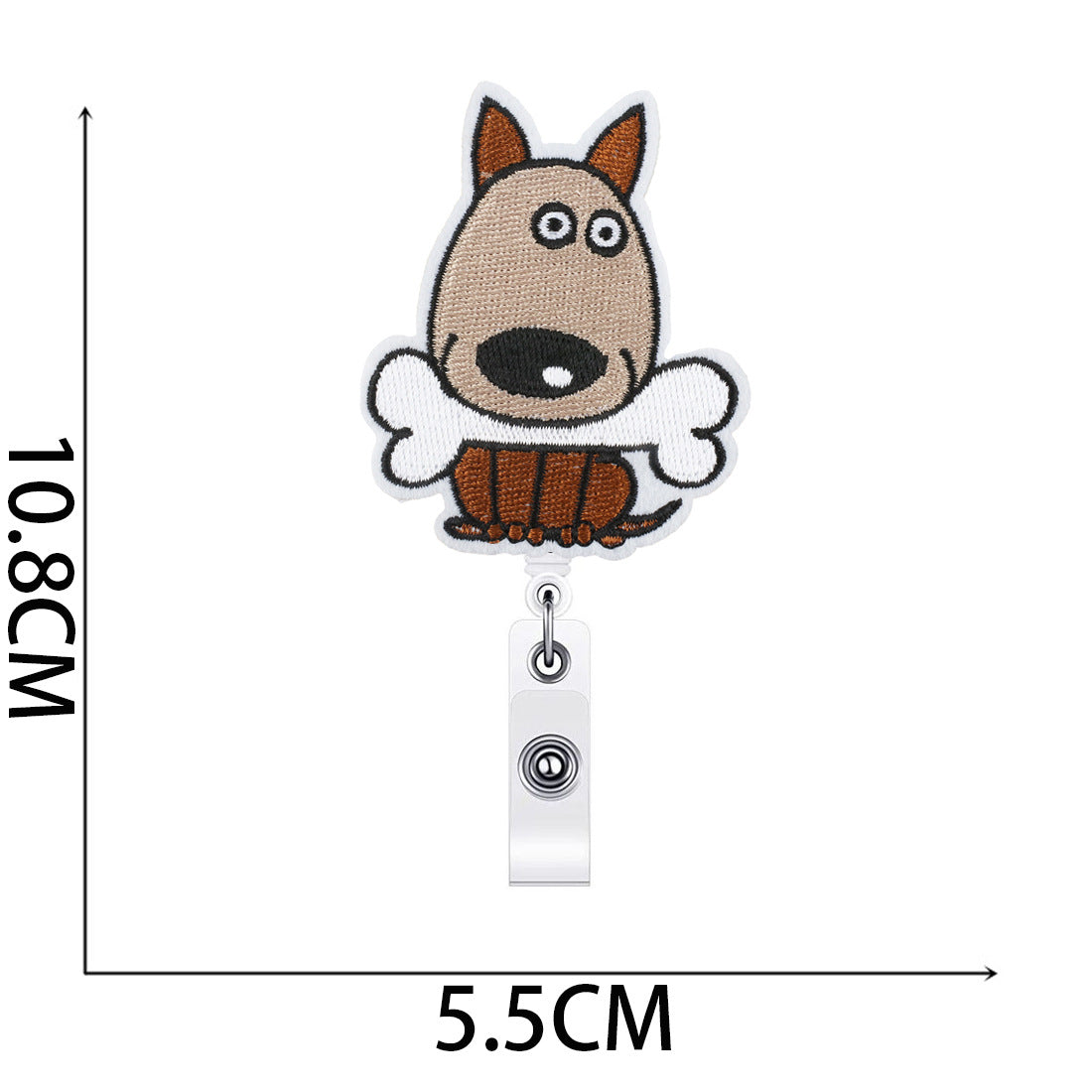 Wholesale Chai Dog Easy Pull Buckle Embroidered Cloth Sticker