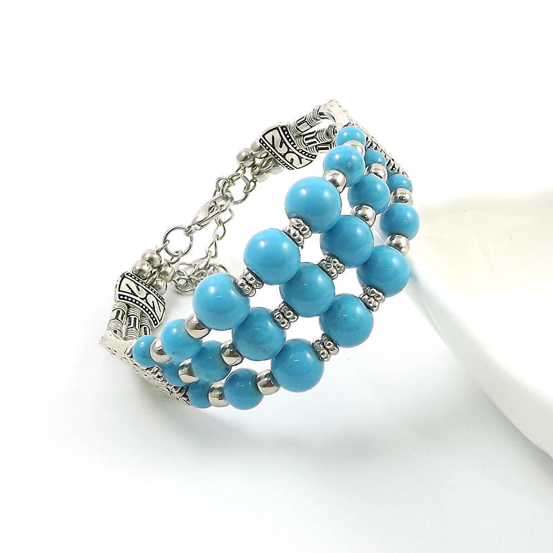 Wholesale Vintage Fashion Silver Bead Bracelet