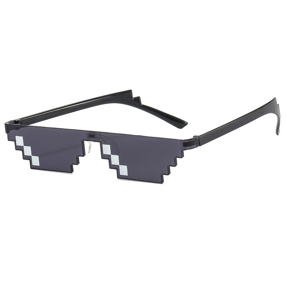 Wholesale Mosaic glasses two-dimensional cool funny sunglasses