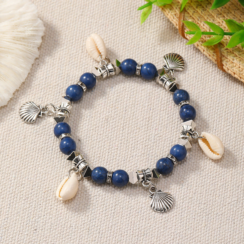 Wholesale Boho Ocean Style Colorful Shell Turquoise Bracelet